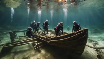 Archäologen sichern mittelalterliches Boot im Arendsee