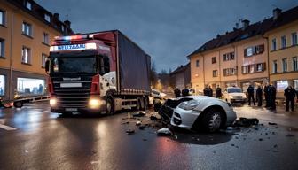 Tödlicher Kreuzungs-Crash: Mann kommt bei Kollision mit zwei Lkws im Landkreis Anhalt-Bitterfeld ums Leben