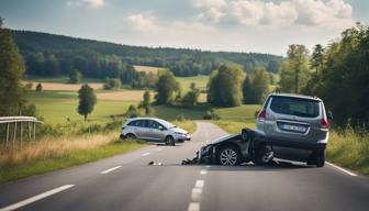 Tragischer Unfall in Thale: Auto überschlägt sich, Fahrerin und Hund tödlich verunglückt